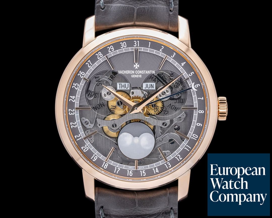 Image of Vacheron Constantin Traditionnelle Complete Calendar Openface 18K Rose Gold 