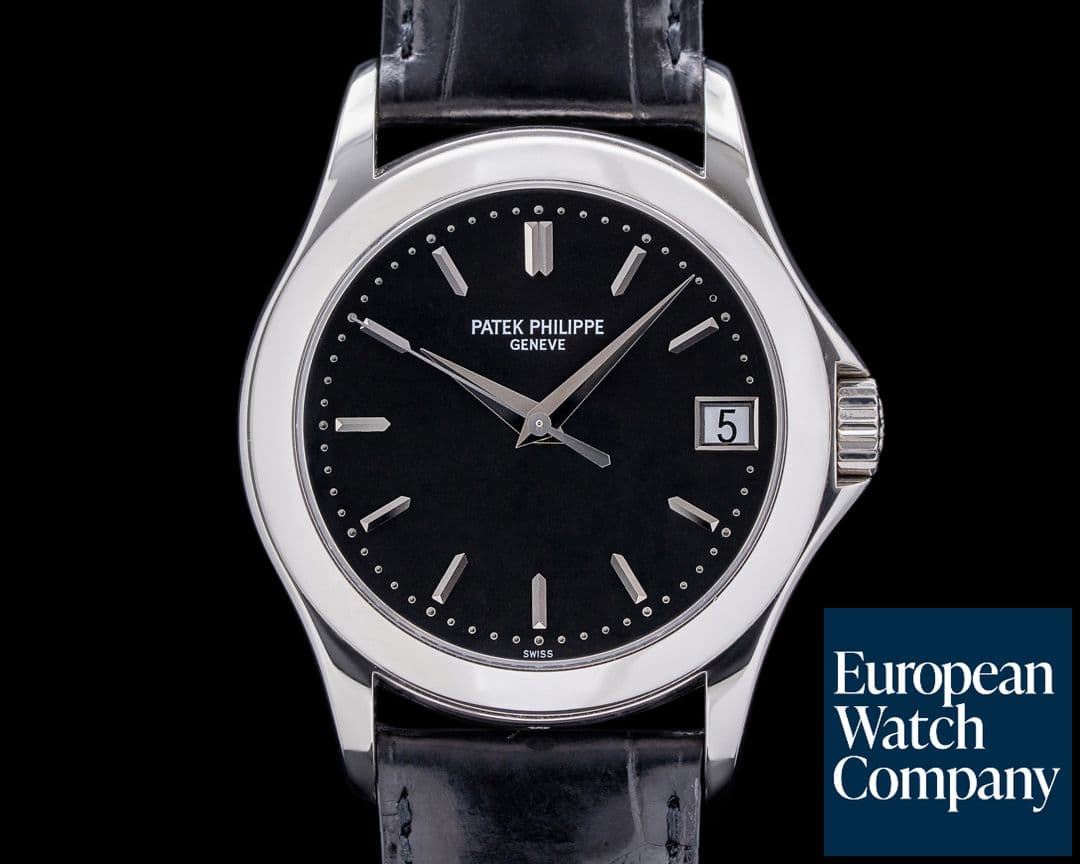Image of Patek Philippe Calatrava 5107P Automatic Platinum Black Dial RARE