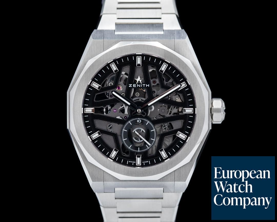 Image of Zenith Defy Skyline Skeleton Black SS