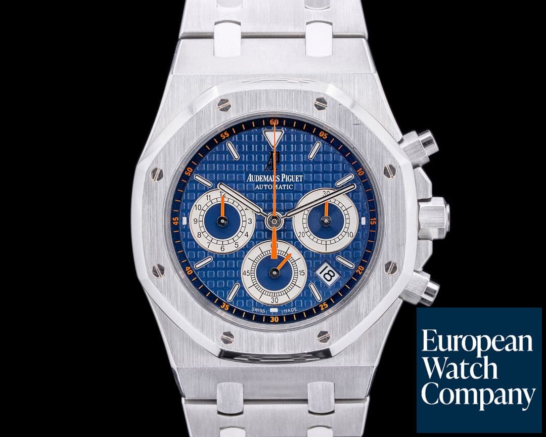 Image of Audemars Piguet Royal Oak 26300ST Chronograph SS Blue & Orange