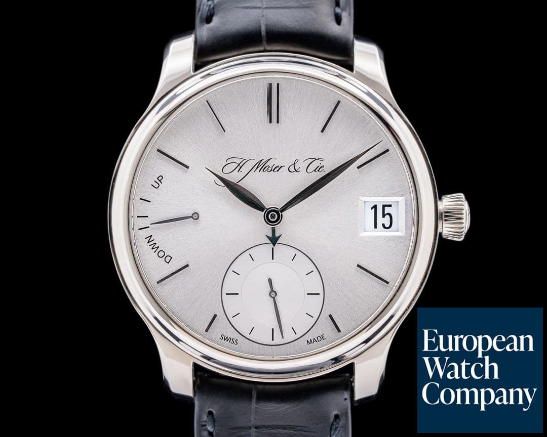Image of H. Moser & Cie. Endeavour Perpetual Calendar 1 18k White Gold 