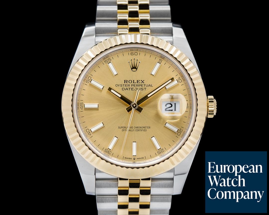 Image of Rolex Datejust 41 Silver Stick Dial 18K / SS