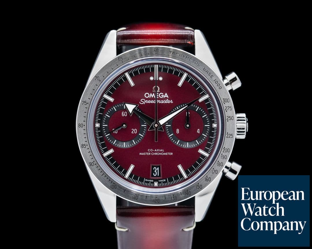 Image of Omega Speedmaster 57 Co-Axial SS Red Dial 2024 UNWORN