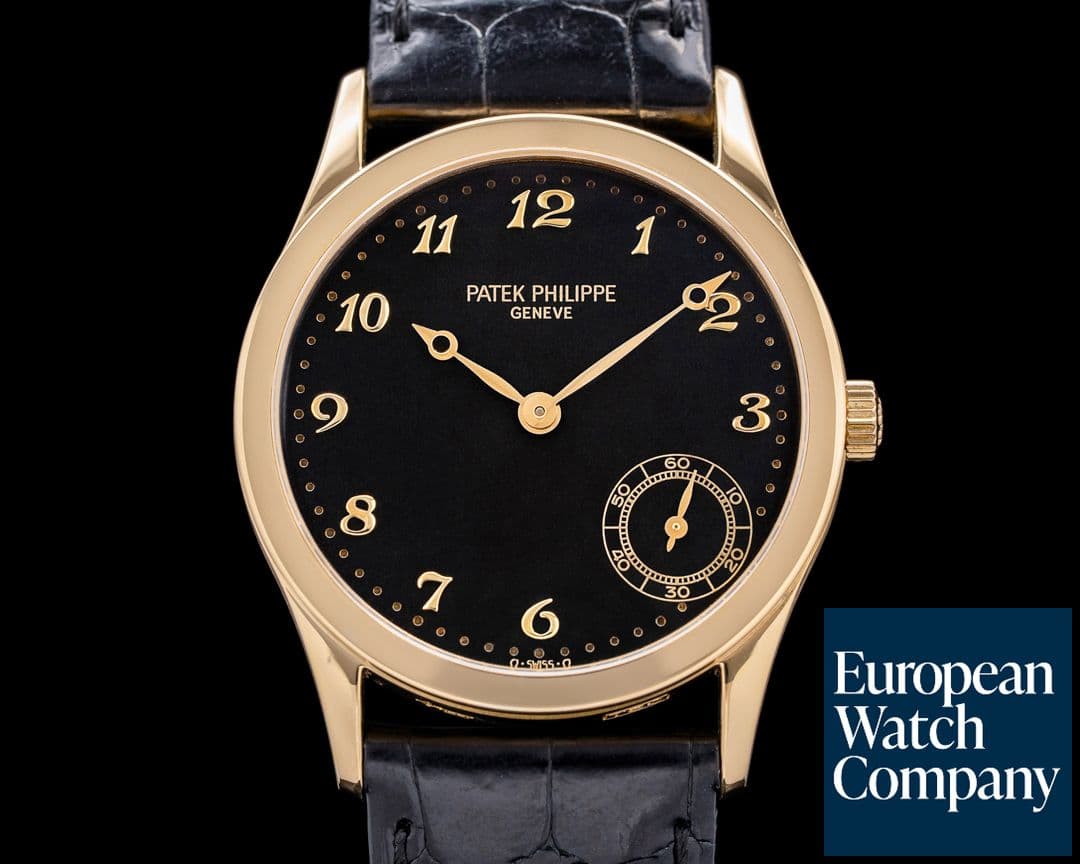Image of Patek Philippe Calatrava Automatic Black Arabic Dial YG