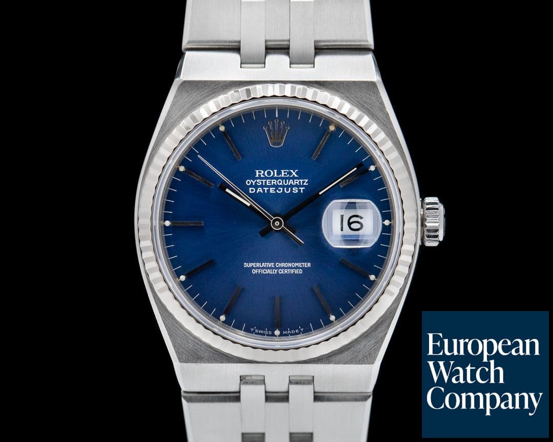Image of Rolex Oyster Quartz 17014 Datejust Blue Dial / SS