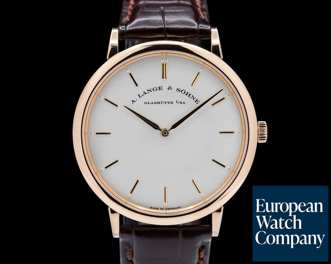 Image of A. Lange and Sohne Saxonia Thin Manual Wind 18K Rose Gold 40mm