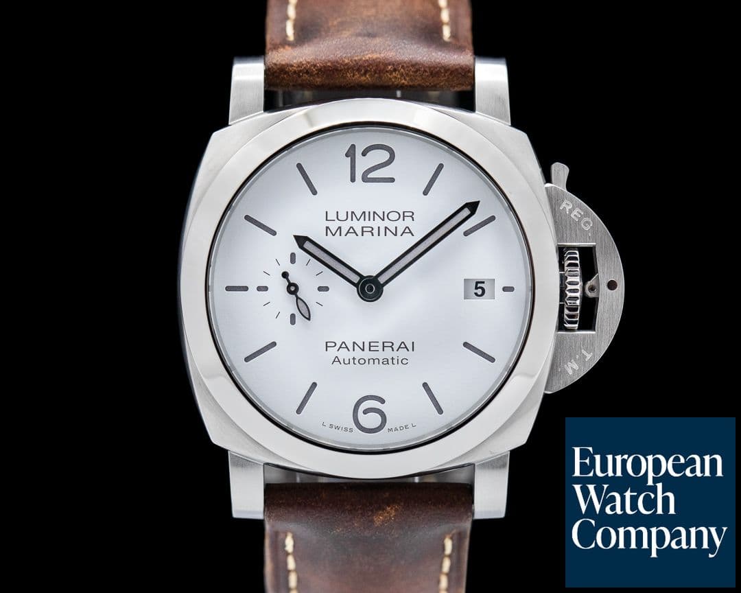 Image of Panerai Luminor Marina Quaranta Stainless Steel 40mm White Dial