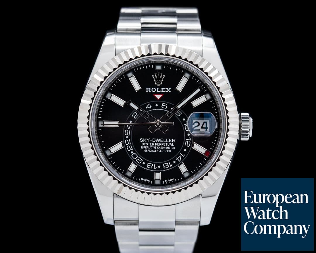 Image of Rolex Sky Dweller 326934 Steel Black SS Oyster Bracelet