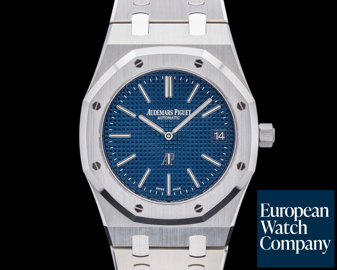 Image of Audemars Piguet Royal Oak Extra Thin Blue Dial SS 15202ST 