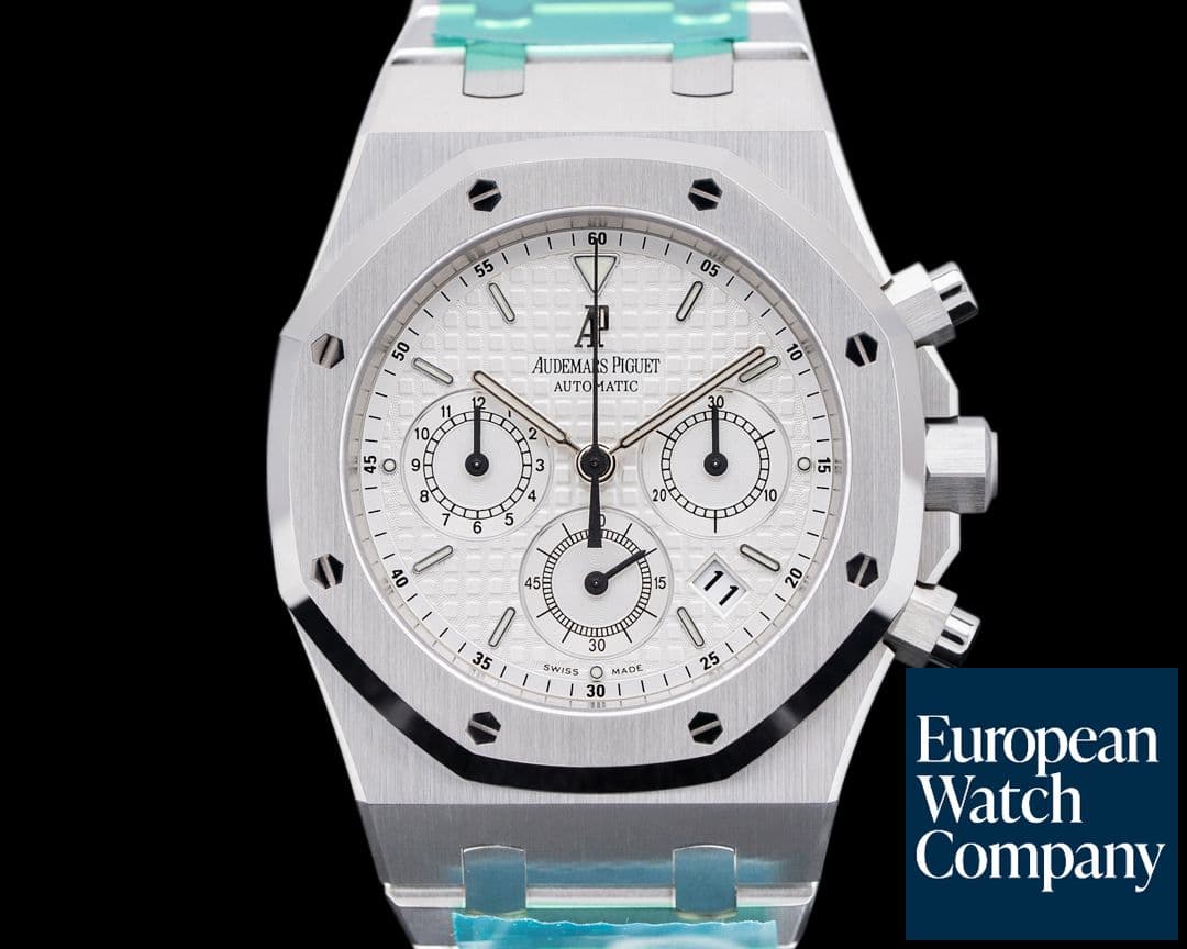 Image of Audemars Piguet Royal Oak 26275 Chronograph SS White Dial Full Set FRESH SERVICE