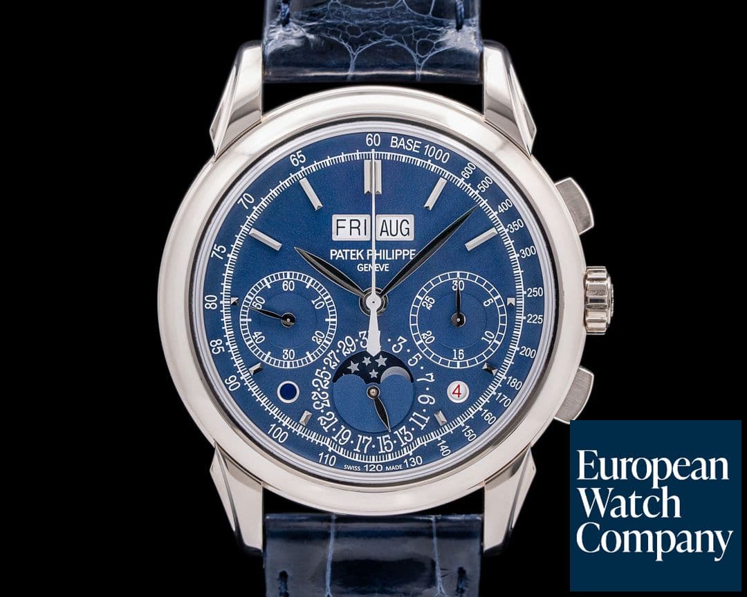 Image of Patek Philippe Perpetual Calendar Chronograph 5270G Blue Dial "CHIN" RARE