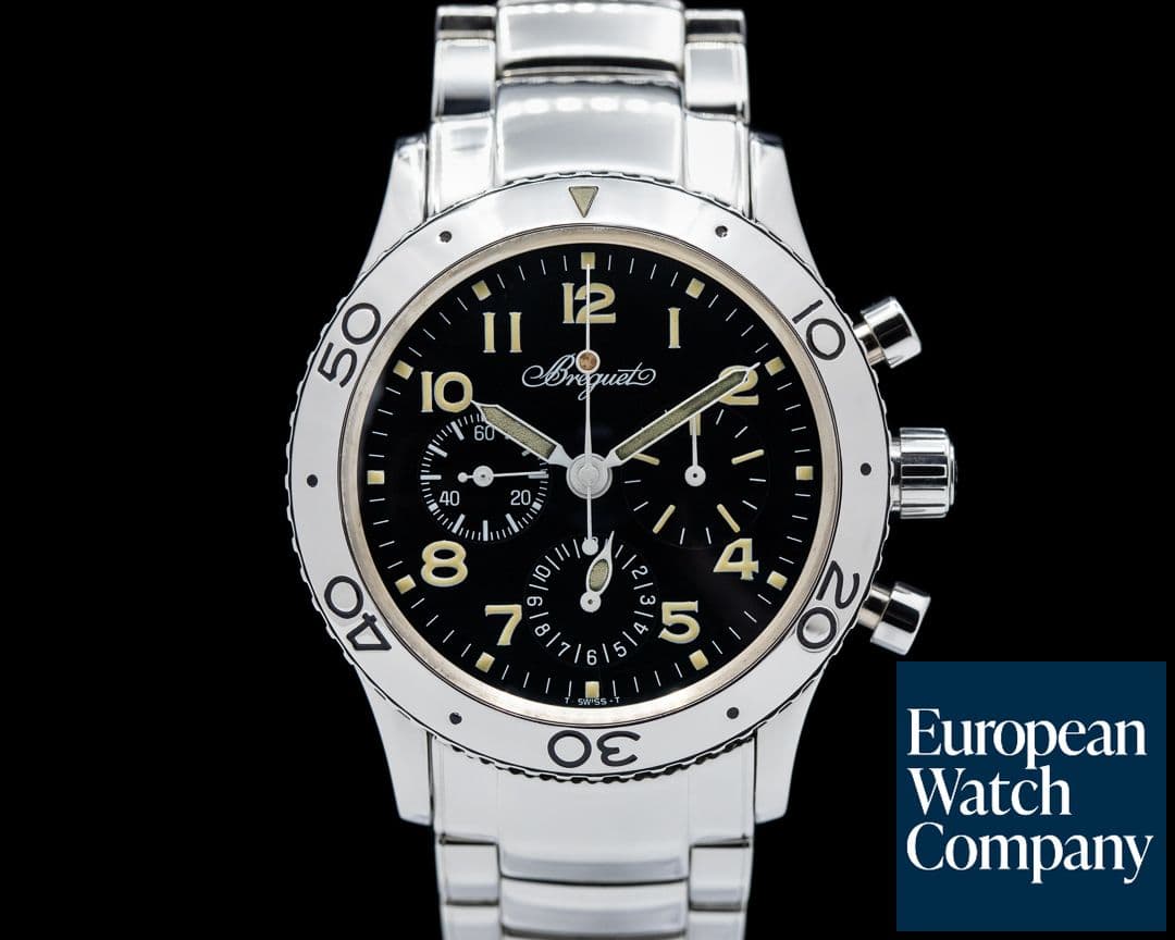 Image of Breguet Type XX Aeronavale SS/SS Black Dial 