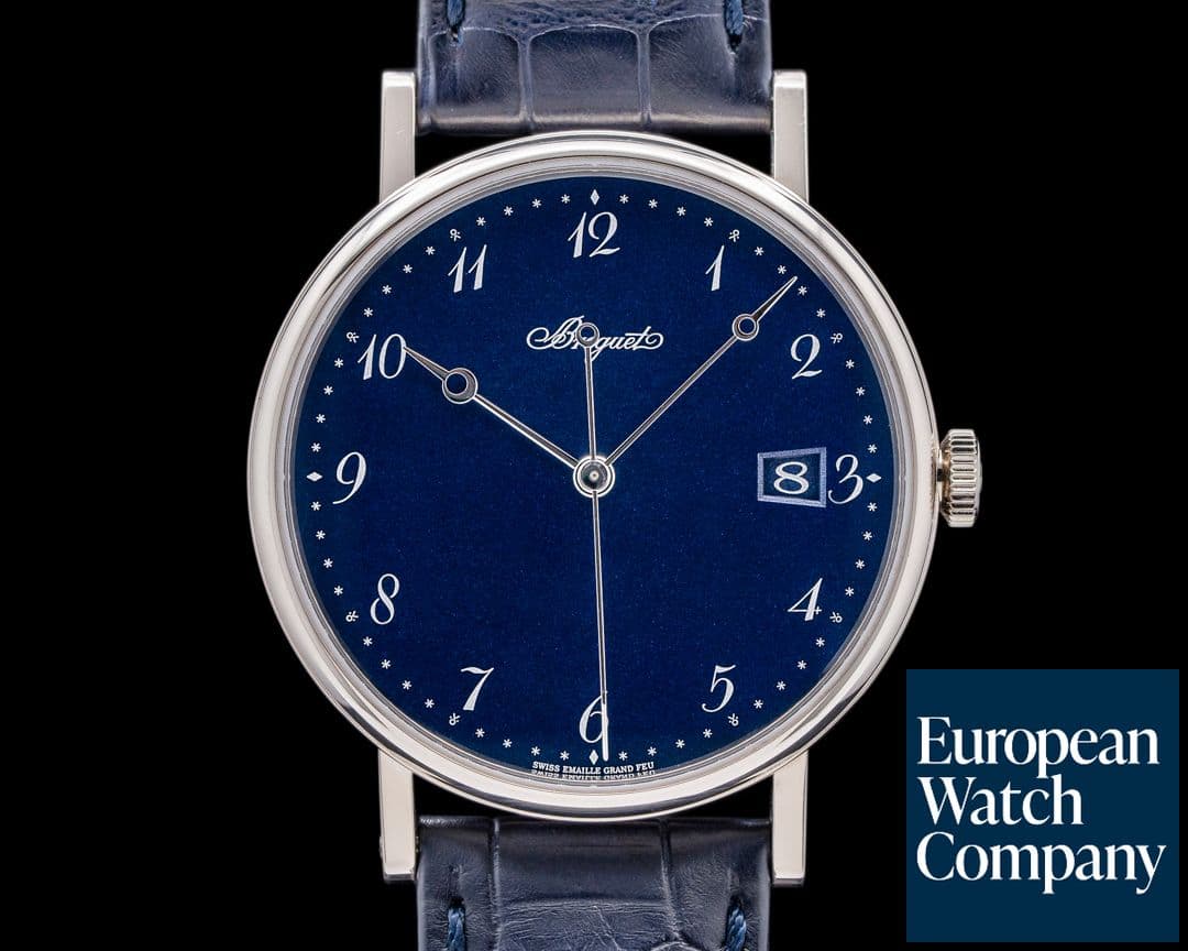 Image of Breguet Classique 5177BB Automatic Blue Enamel Dial 18K White Gold