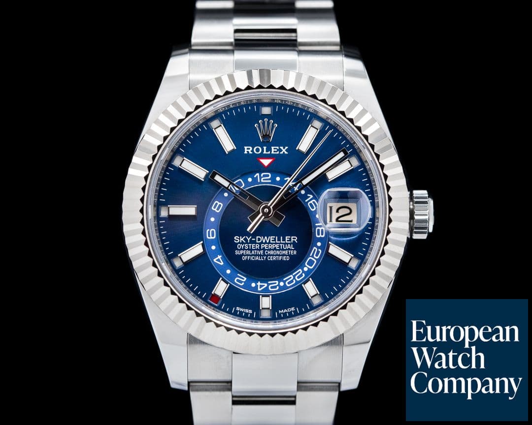 Image of Rolex Sky Dweller Stainless Steel Blue Dial / Oyster Bracelet