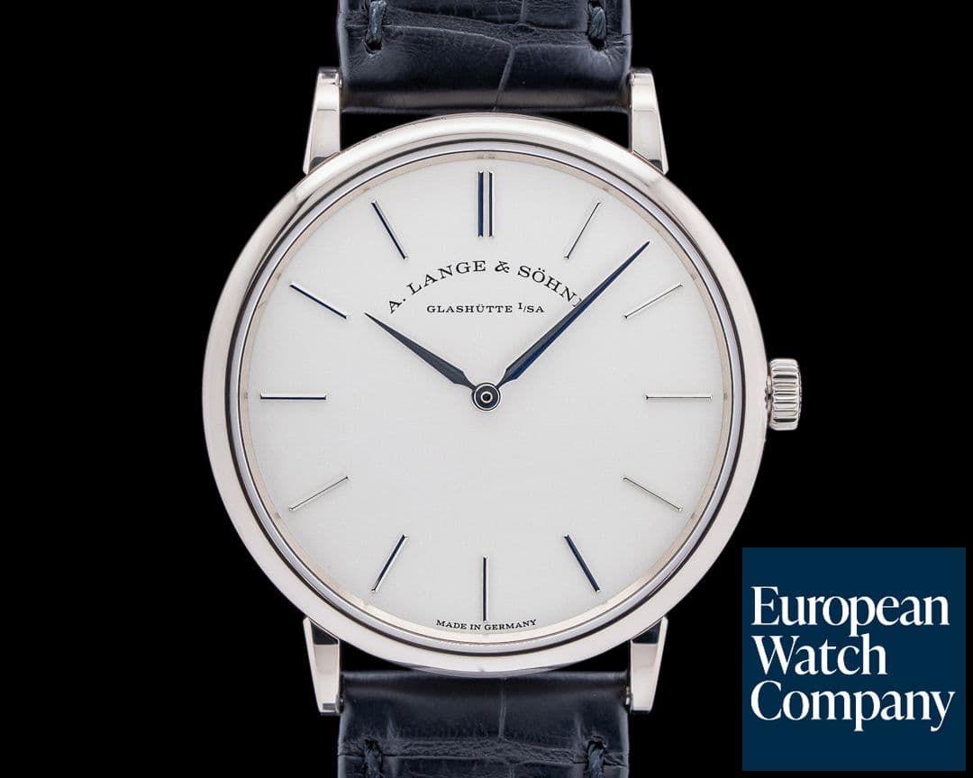 Image of A. Lange and Sohne Saxonia Thin Manual Wind 201.027 18K White Gold
