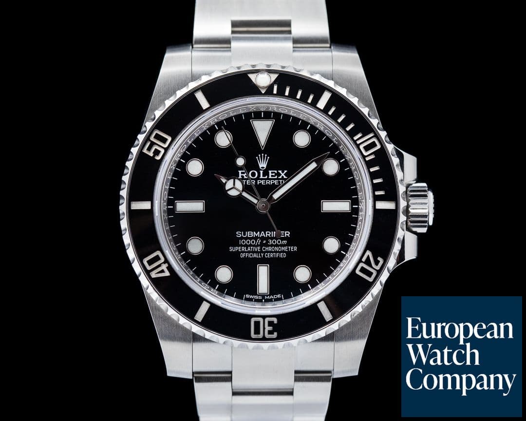 Image of Rolex Submariner 114060 No Date Ceramic Bezel SS 2019