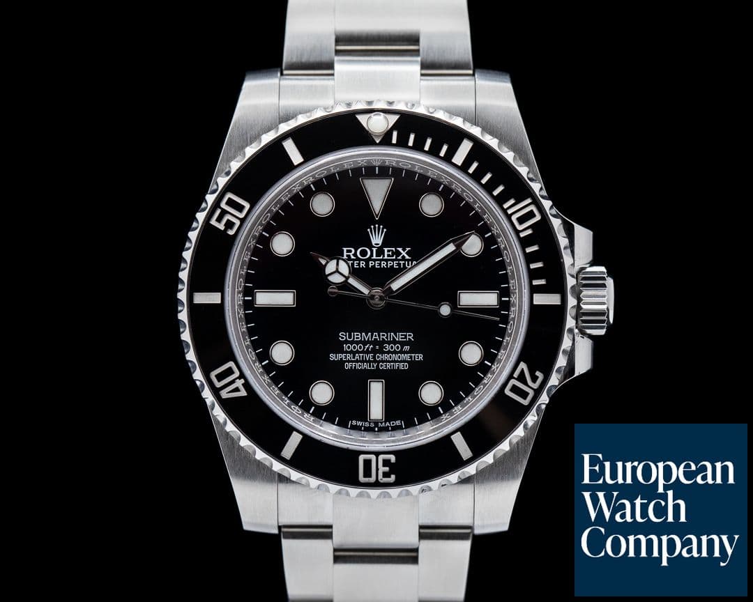 Image of Rolex Submariner 114060 No Date Ceramic Bezel SS