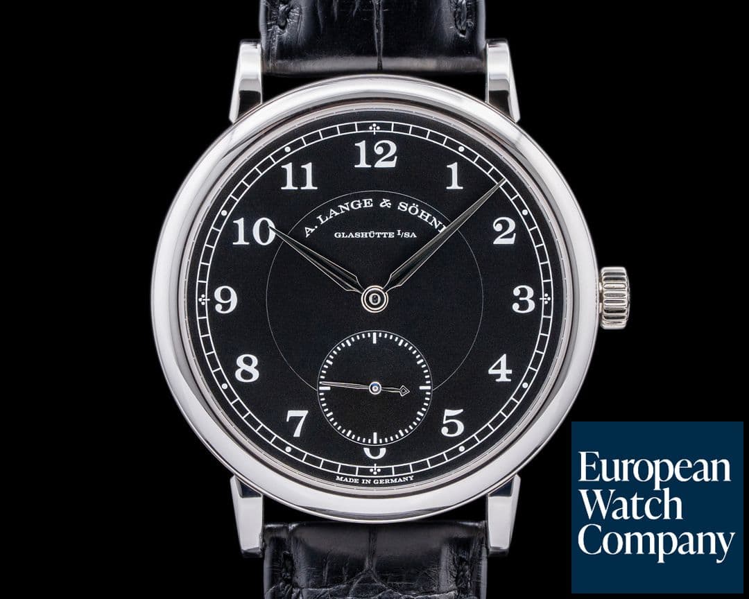 Image of A. Lange and Sohne 200th Anniversary F.A Lange 236.049 1815 Platinum Black Dial RARE