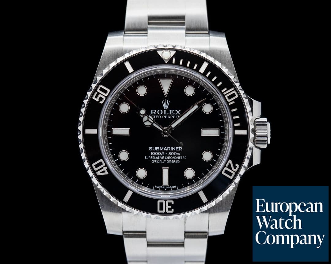 Image of Rolex Submariner 114060 No Date Ceramic Bezel SS 2019
