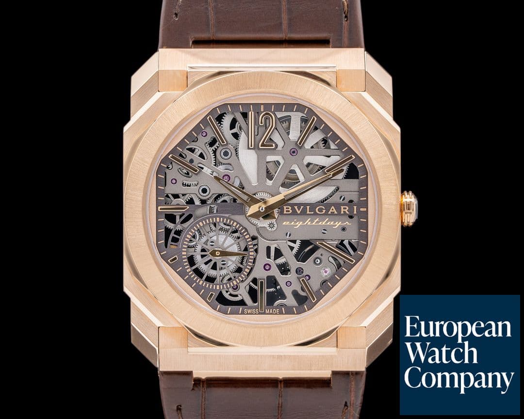 Image of Bulgari Octo Finissimo Skeleton 8-Day 18K Rose Gold 2024