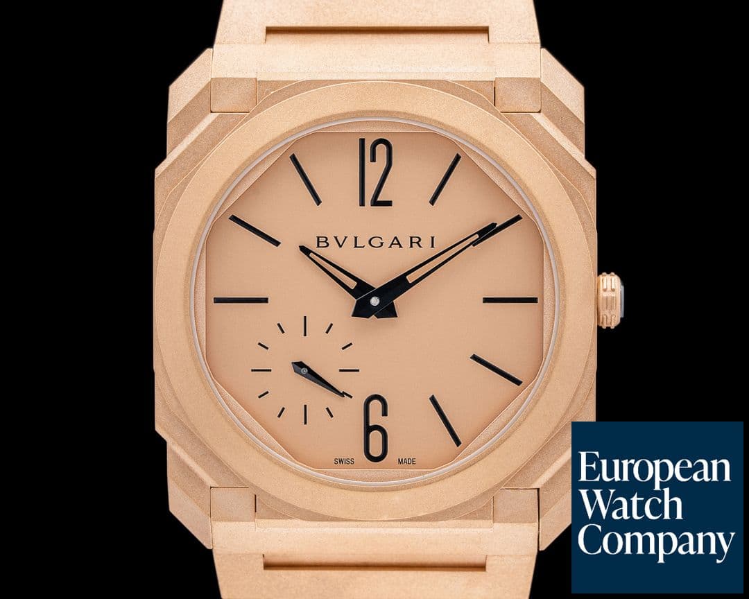 Image of Bulgari Octo Finissimo Extra Thin Rose Gold Early Production Model