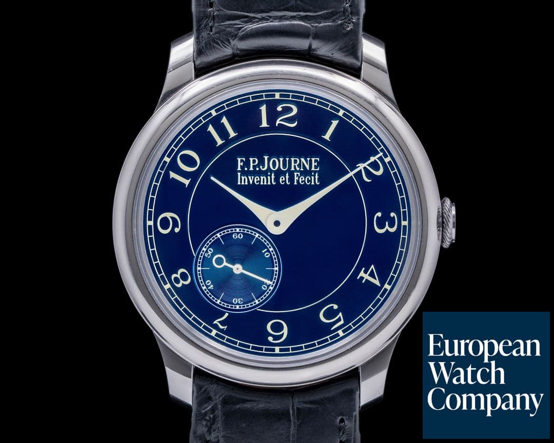 Image of F. P. Journe Chronometre Bleu Tantalum Blue Dial 