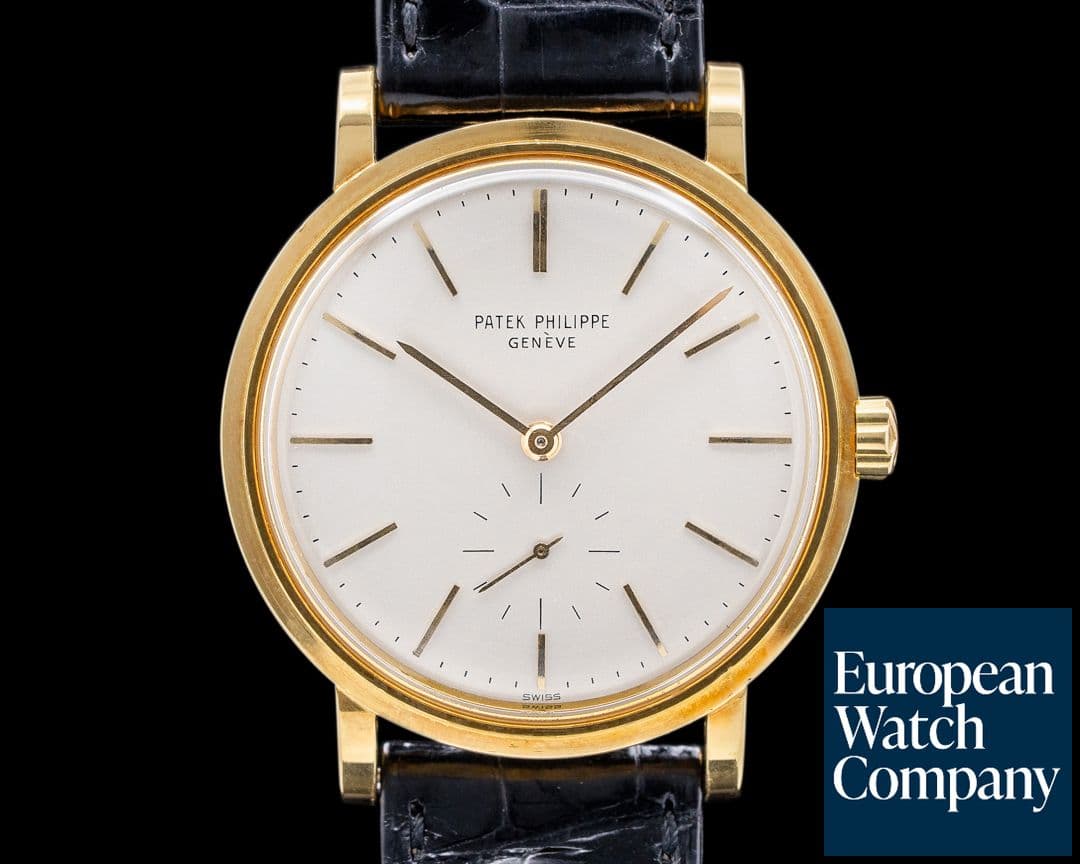 Image of Patek Philippe Calatrava Vintage Automatic 18K Yellow Gold 1964 RAISED ENAMEL