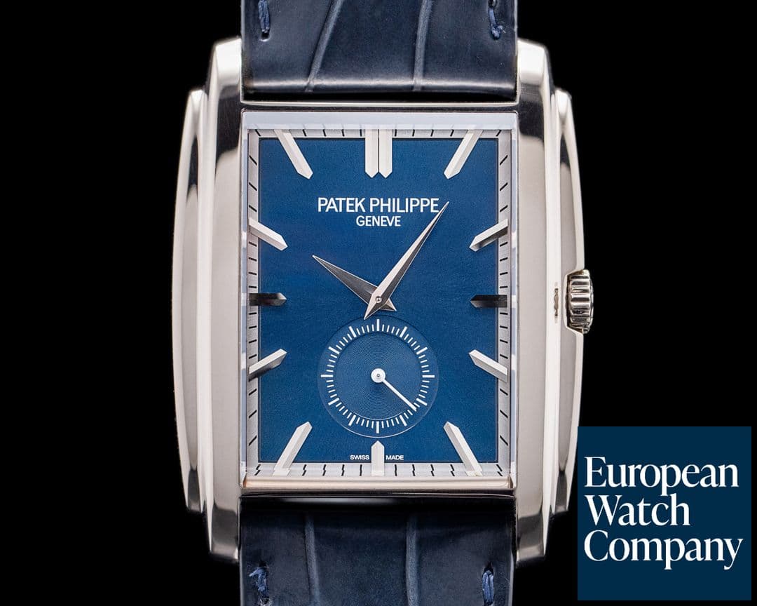 Image of Patek Philippe Gondolo 18K 5124G-011 White Gold Blue Dial Manual Wind on Deploy