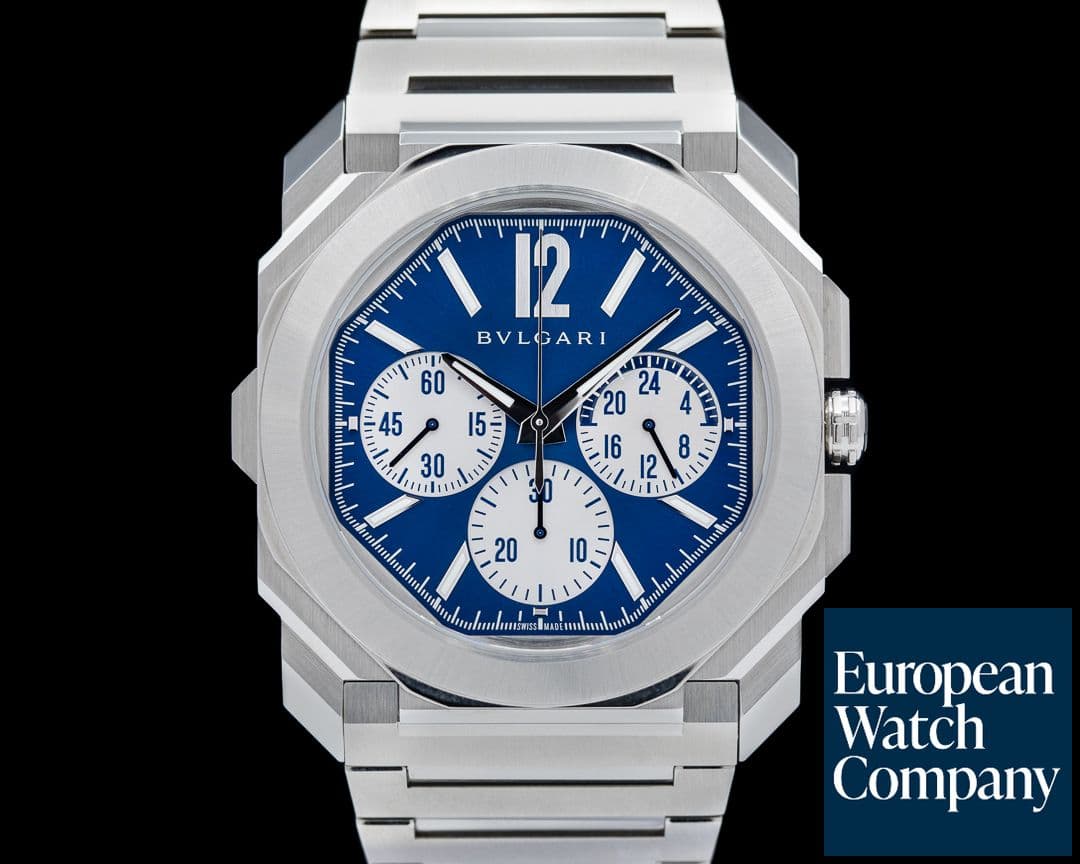 Image of Bulgari Octo Finissimo Chronograph GMT SS / Blue 