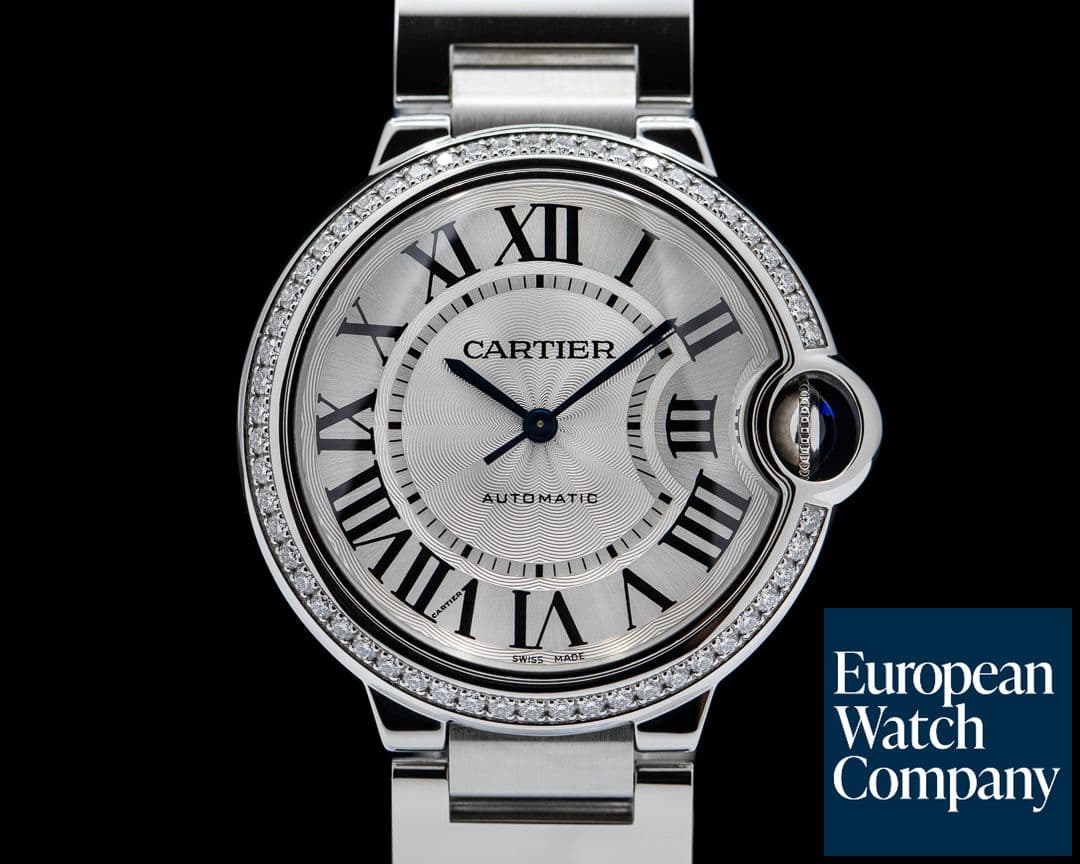 Image of Cartier Ballon Bleu Automatic 36MM SS / SS Diamond Bezel