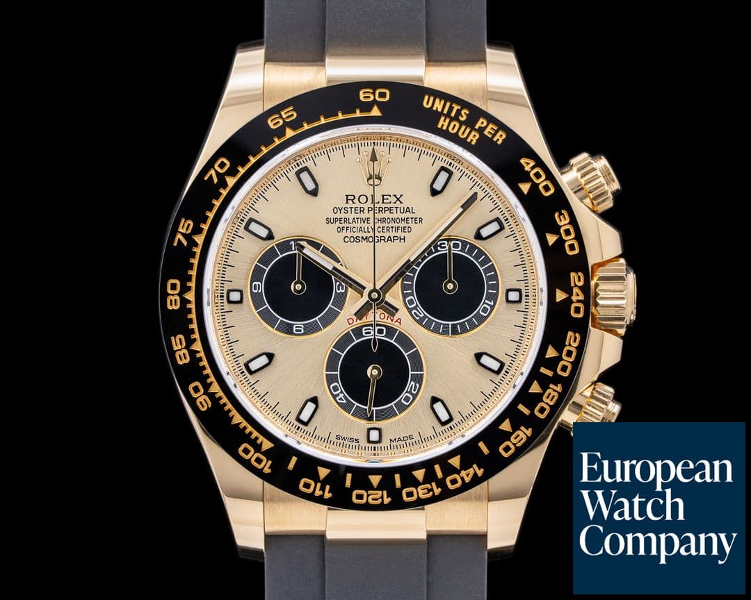 Image of Rolex Daytona 116518LN Gold Dial 18K Yellow Gold / Rubber