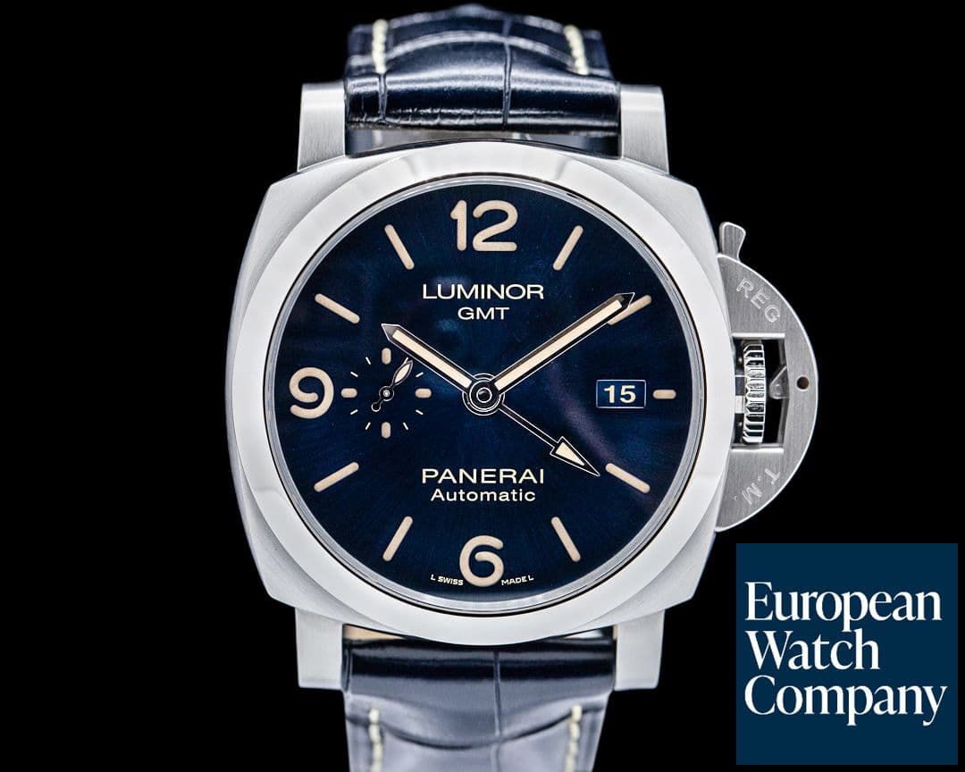 Image of Panerai Luminor GMT SS / Blue Dial 44MM