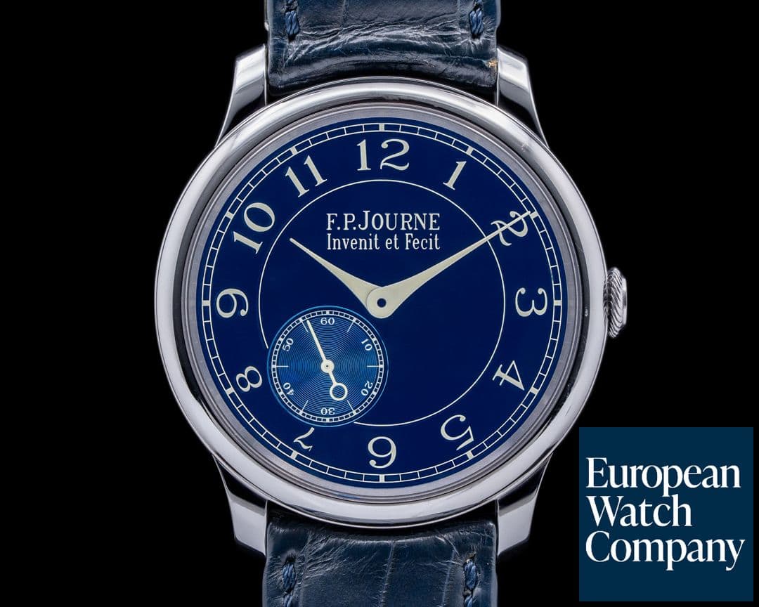 Image of F. P. Journe Chronometre Bleu Tantalum Blue Dial 