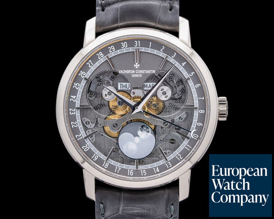 Image of Vacheron Constantin Traditionnelle Complete Calendar Openface 18K White Gold