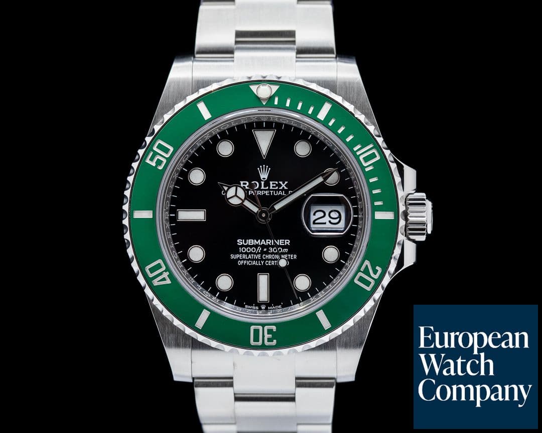 Image of Rolex Submariner Date 126610LV Kermit GREEN Ceramic Bezel 41MM