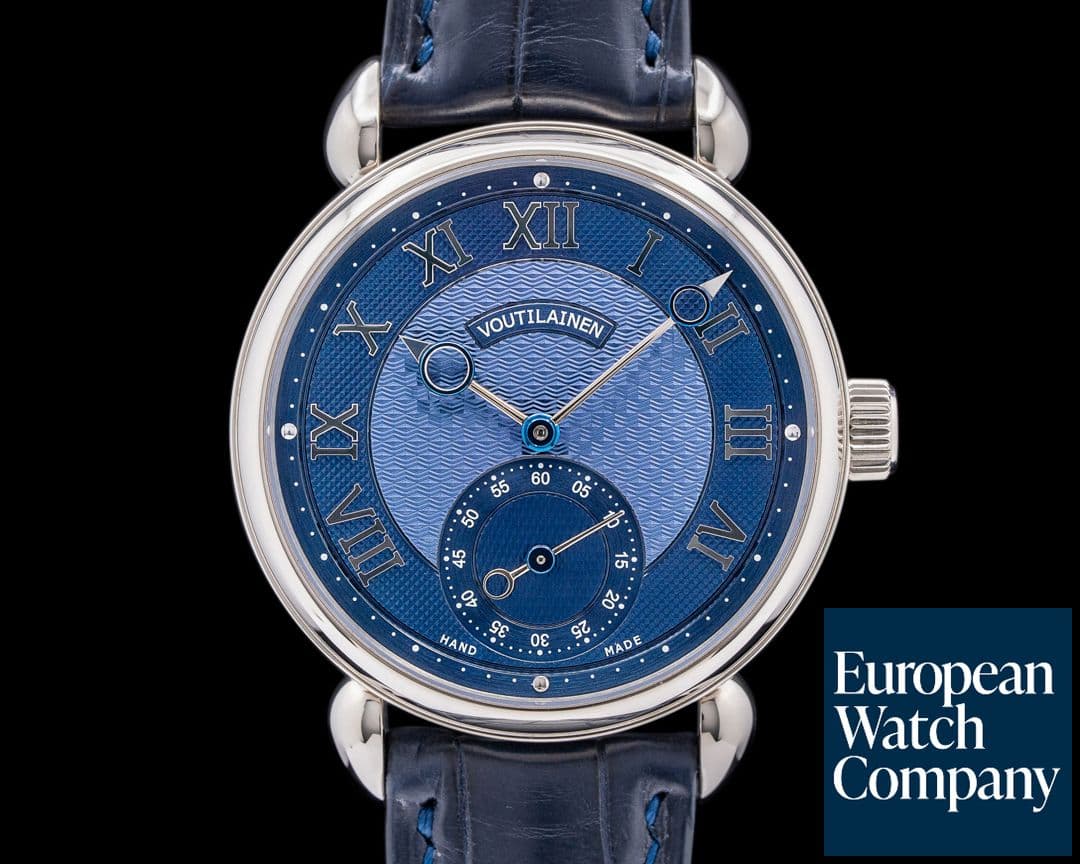 Image of Kari Voutilainen Vingt-8 white opaline dial Roman Numerals 18k White Gold