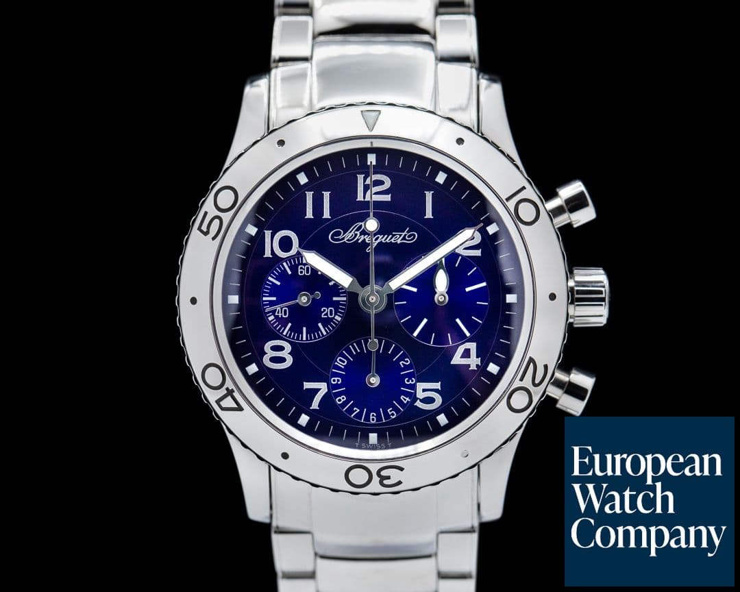 Image of Breguet Type XX 3807 Aeronavale SS Blue Dial LIMITED