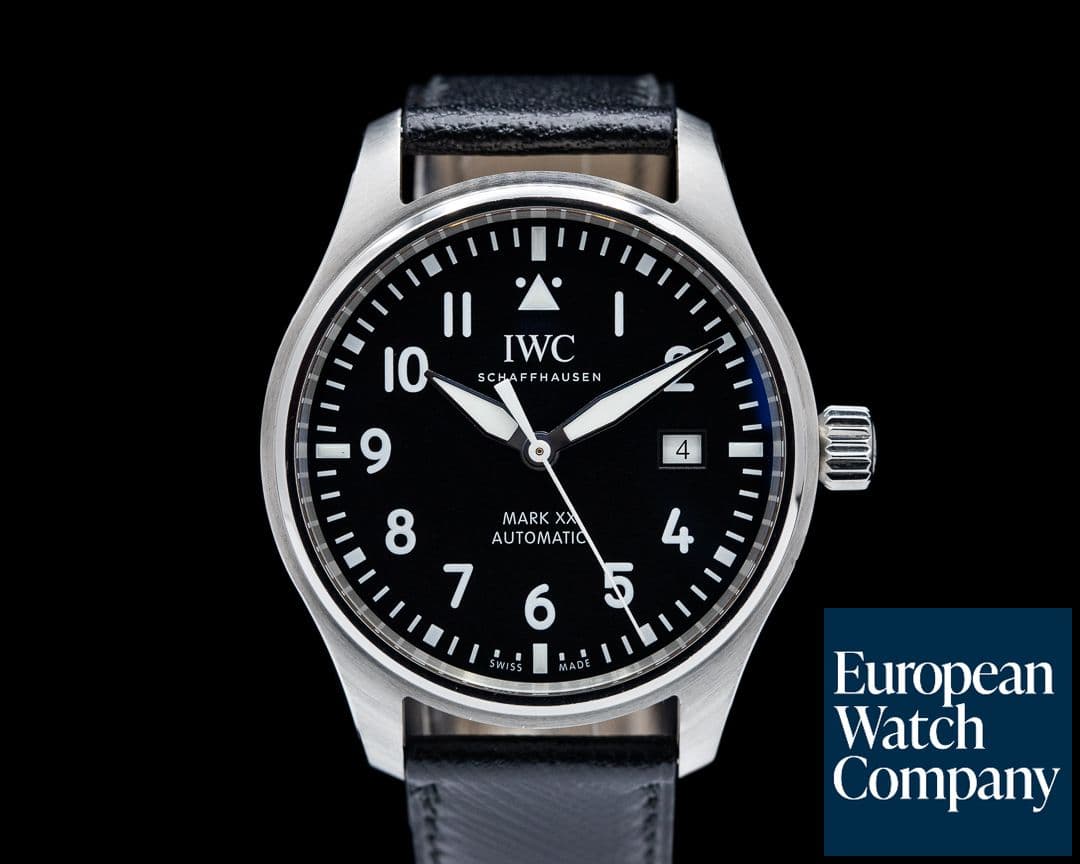 Image of IWC Mark XX Leather Strap Black Dial