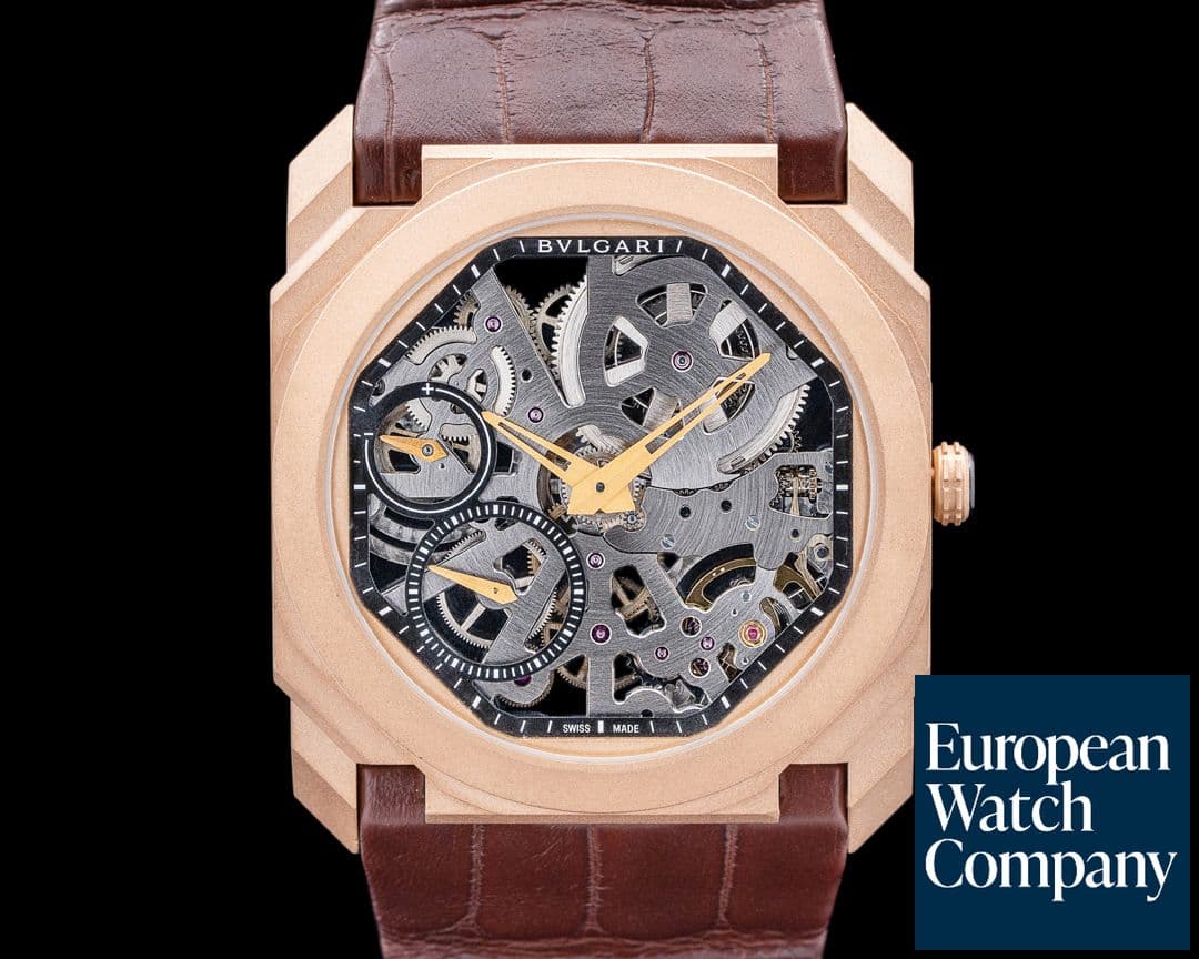 Image of Bulgari Octo Finissimo Skeleton 18K Rose Gold