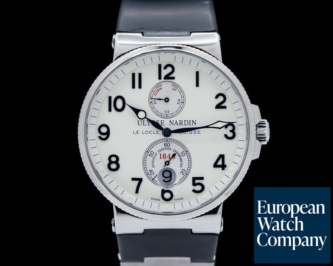Image of Ulysse Nardin Maxi Marine Stainless / Alligator strap