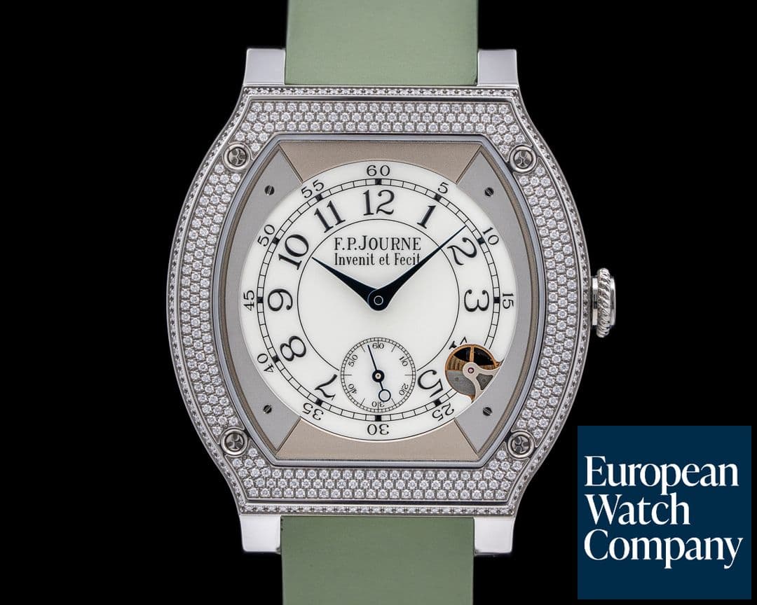 Image of F. P. Journe Elegante Mens Quartz Titanium Diamond Bezel 48MM