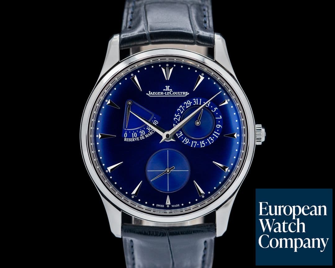Image of Jaeger LeCoultre Master Reserve de Marche SS Blue Dial 