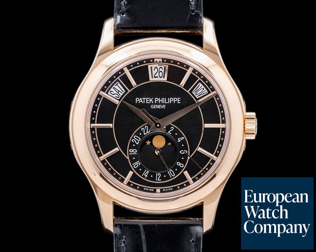 Image of Patek Philippe Annual Calendar 5205R Green Dial 18k Rose Gold UNWORN