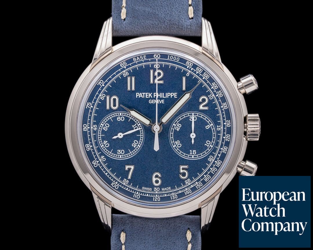 Image of Patek Philippe Chronograph 5172G 18K White Gold Blue Dial