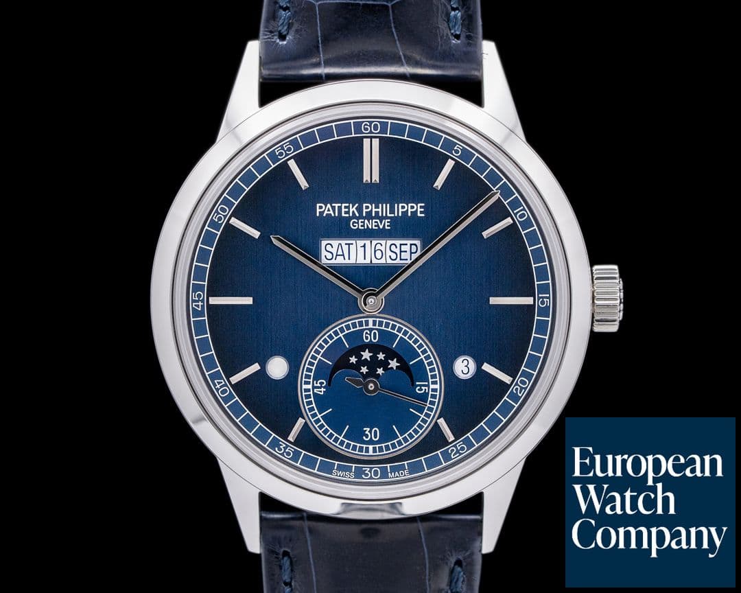 Image of Patek Philippe 5236P In Line Perpetual Calendar Platinum Blue Dial 2022