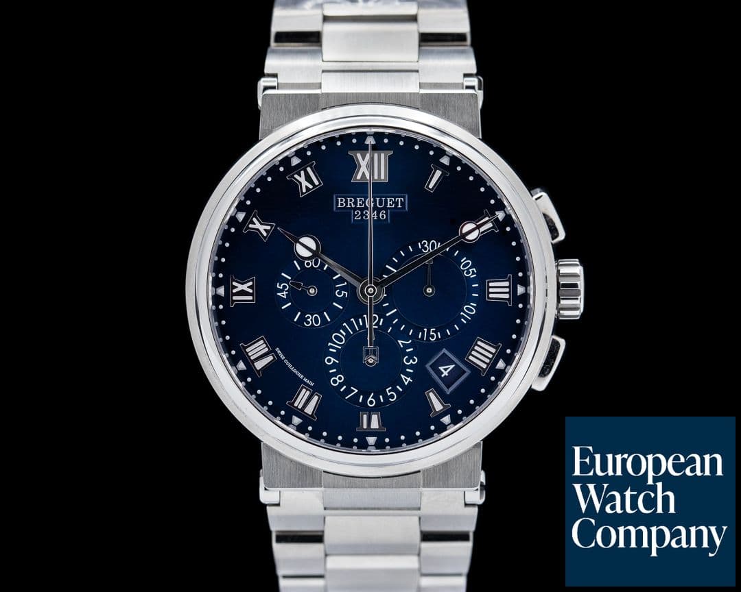 Image of Breguet Marine Chronograph Titanium / Blue Dial 2023