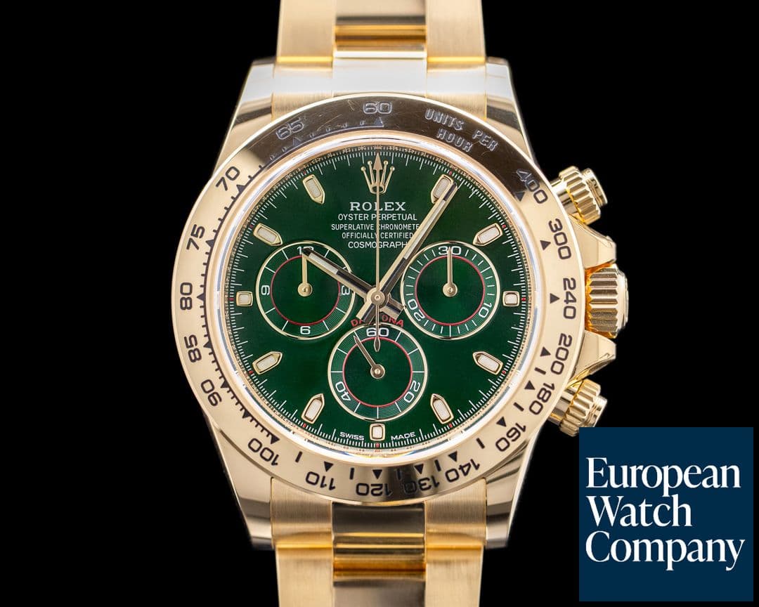 Image of Rolex Daytona 116508 18k Yellow Gold / Green Dial 2023