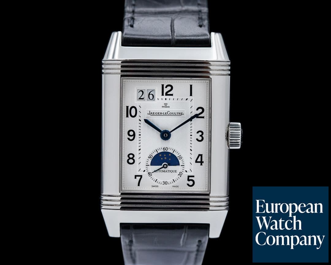 Image of Jaeger LeCoultre Reverso Day & Night GMT Stainless Steel / Deployant