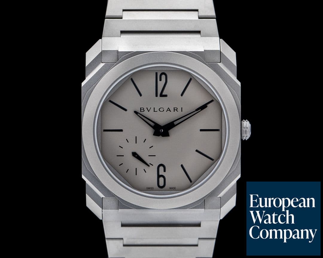 Image of Bulgari Octo Finissimo Extra Thin Grey / Black 40MM