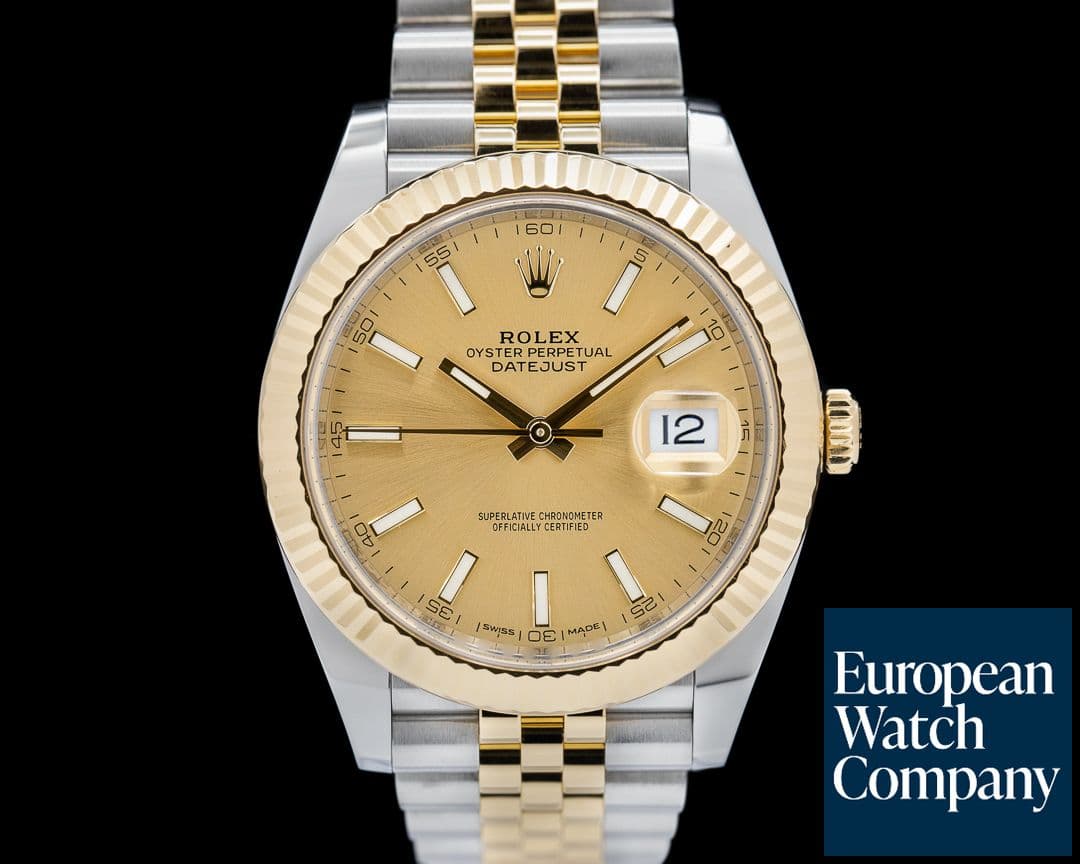 Image of Rolex Datejust II Champagne Stick Dial 18K / SS